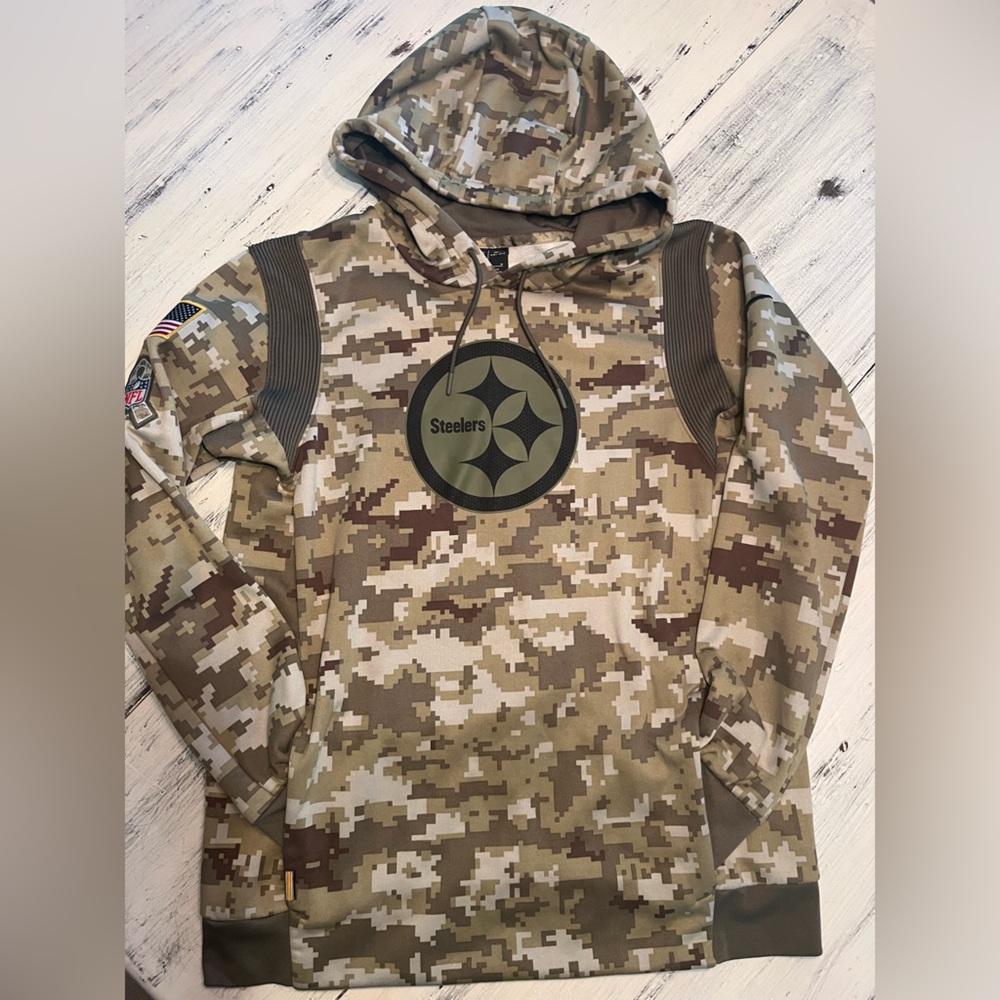 NFL Digital Camo Hoodie in Olive, Tan, and Brown